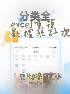 excel重复数据统计次数