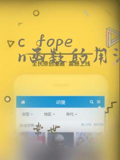 c fopen函数的用法