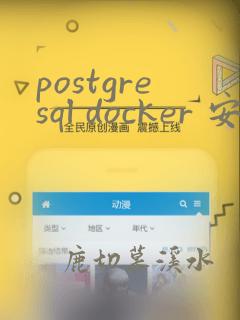 postgresql docker 安装