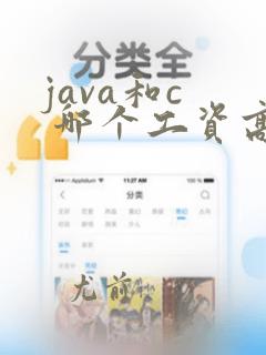 java和c  哪个工资高