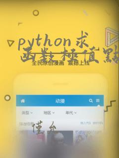 python求函数极值点
