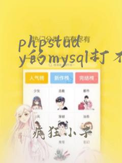 phpstudy的mysql打不开