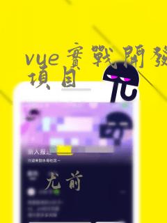 vue实战开发项目