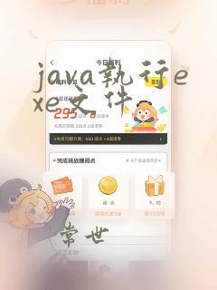 java执行exe文件