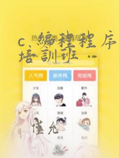 c  编程程序培训班