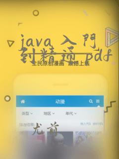 java 入门到精通 pdf