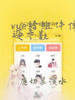 vue给组件传递参数