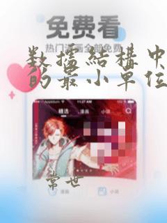 数据结构中数据的最小单位