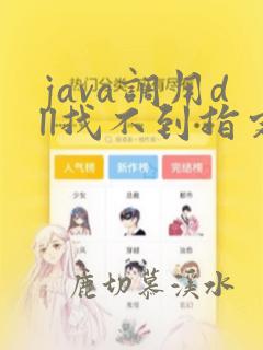 java调用dll找不到指定模块