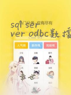 sql server odbc数据源配置