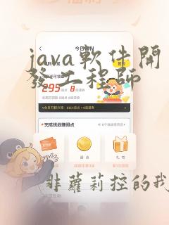 java软件开发工程师