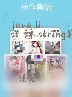 java list 转 string数组