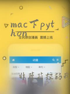 mac下python