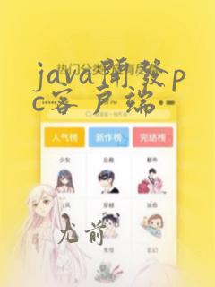 java开发pc客户端