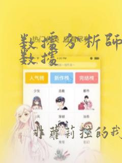 数据分析师和大数据