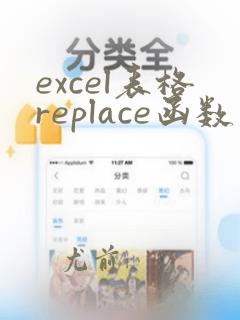 excel表格replace函数