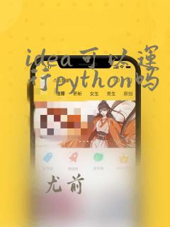 idea可以运行python吗
