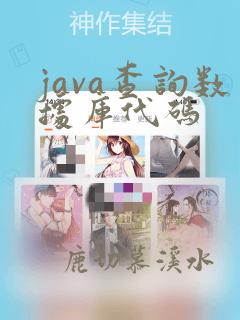 java查询数据库代码