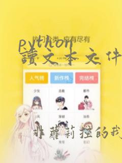 python 读文本文件