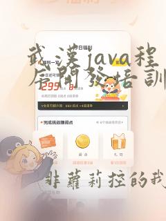 武汉java程序开发培训机构