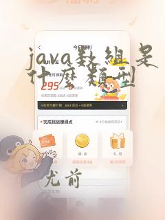java数组是什么类型