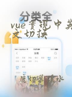 vue实现中英文切换