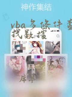 vba多条件查找数据