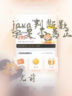 java判断数字是否为正整数
