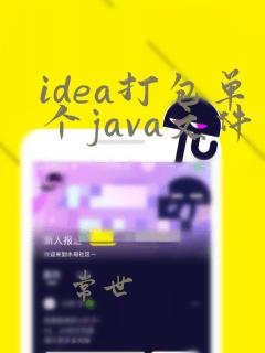 idea打包单个java文件
