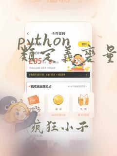 python 类定义变量