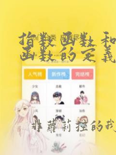 指数函数和对数函数的定义域