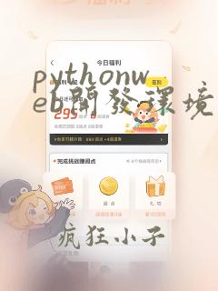 pythonweb开发环境
