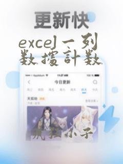 excel一列数据计数