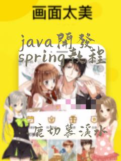 java开发 spring教程