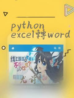 python excel转word