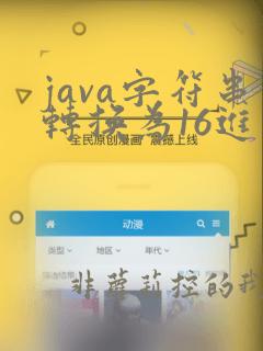 java字符串转换为16进制