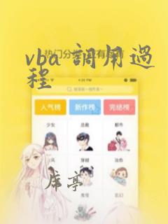 vba 调用过程