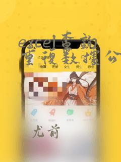 excel查询重复数据公式