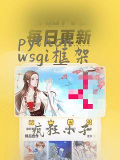 python wsgi框架