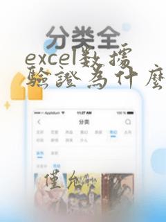 excel数据验证为什么找不到