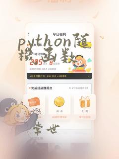 python随机函数