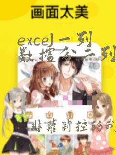 excel一列数据分二列