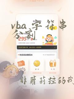 vba 字符串分割