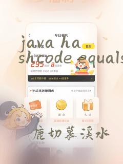 java hashcode equals