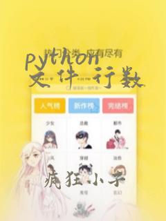 python 文件 行数