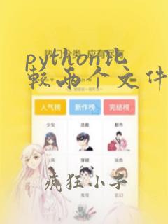 python比较两个文件的内容