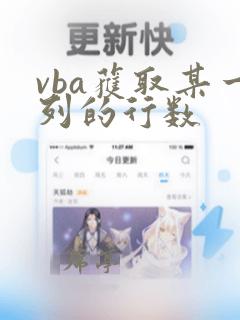 vba获取某一列的行数