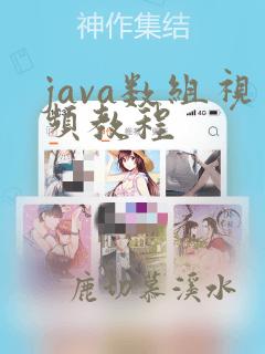 java数组视频教程