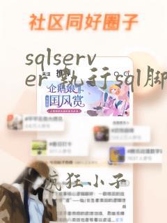 sqlserver 执行sql脚本