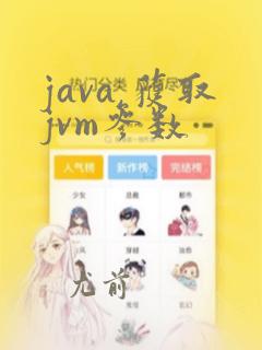 java 获取jvm参数